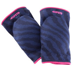 Genouillères de volley-ball V500 bleues et roses