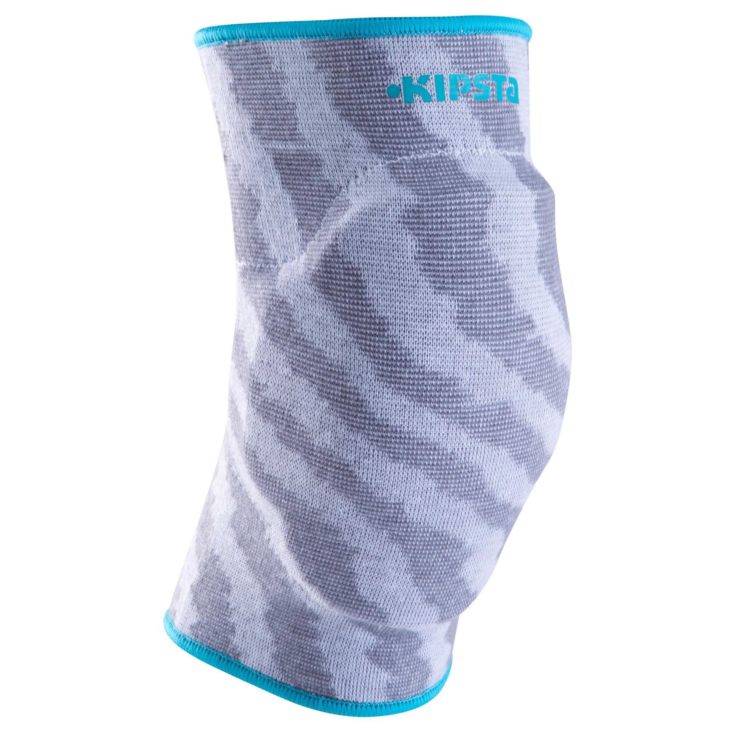 Genolleres de voleibol V500 gris i blau  3/8