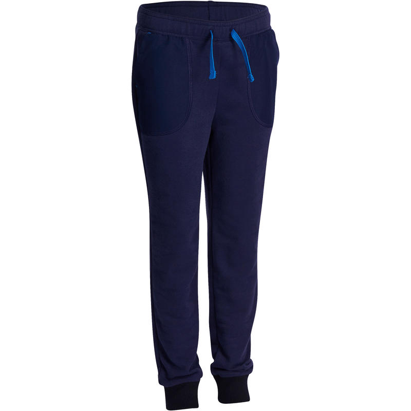 Pantalon chaud slim Gym garçon bleu marine