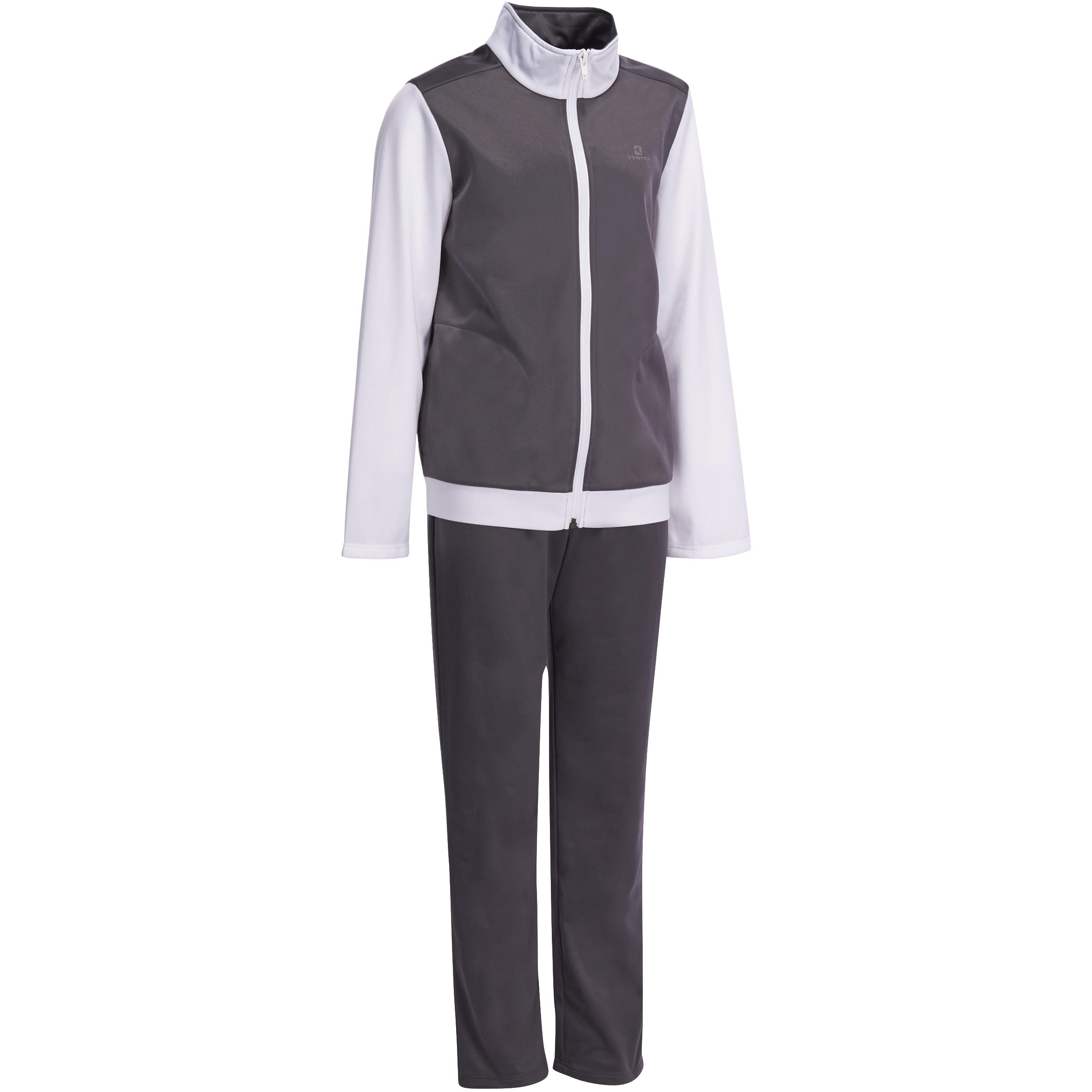 grey zip up tracksuit