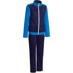 Gym'y Boys' Warm Zip-Up Gym Tracksuit - Navy Blue