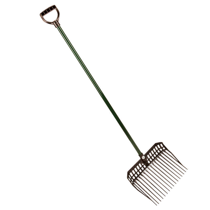 KERBL Horse Riding Pitchfork Head + Handle Black