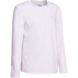 T-Shirt manches longues Gym garçon blanc
