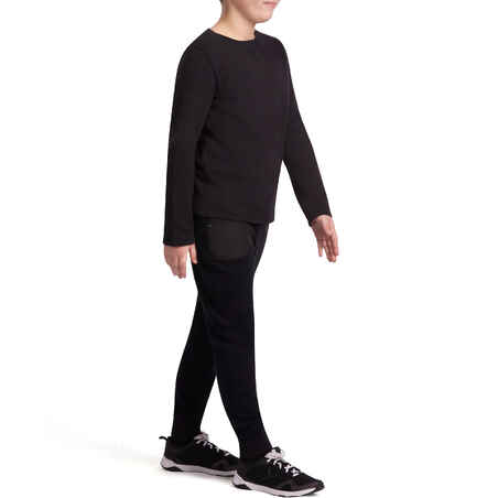 100 Boys' Gym Sweatshirt - Black