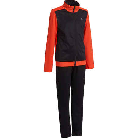 Gym'y Boys' Gym Warm Zip-Up Tracksuit - Red/Black