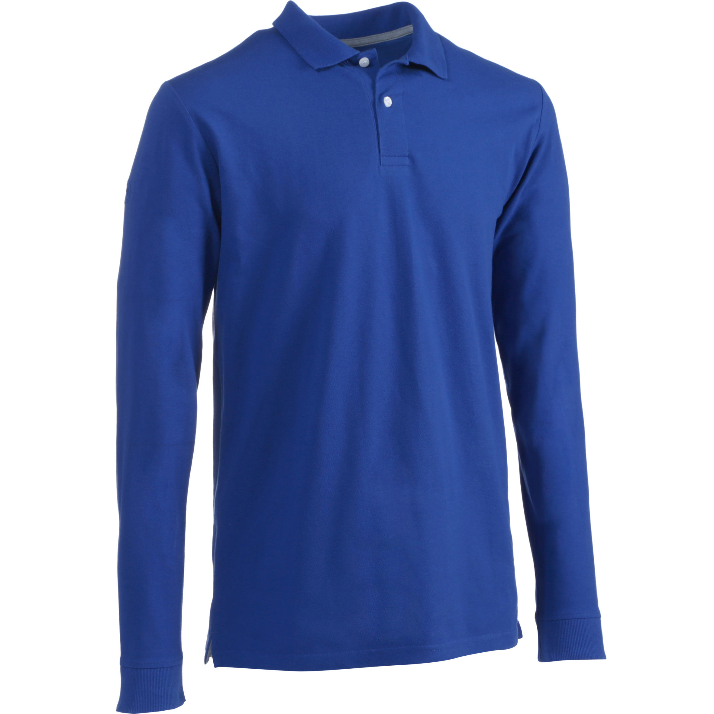INTAC'TEE MEN'S GOLF POLO SHIRT LONG SLEEVE BLUE 1/11