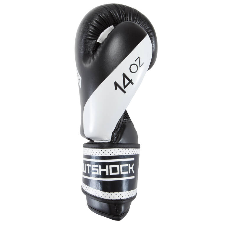 300 Beginner Adult Boxing Training Gloves - Black