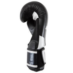 300 Beginner Adult Boxing Training Gloves - Black