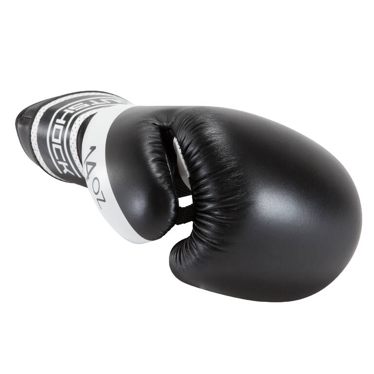 300 Beginner Adult Boxing Training Gloves - Black