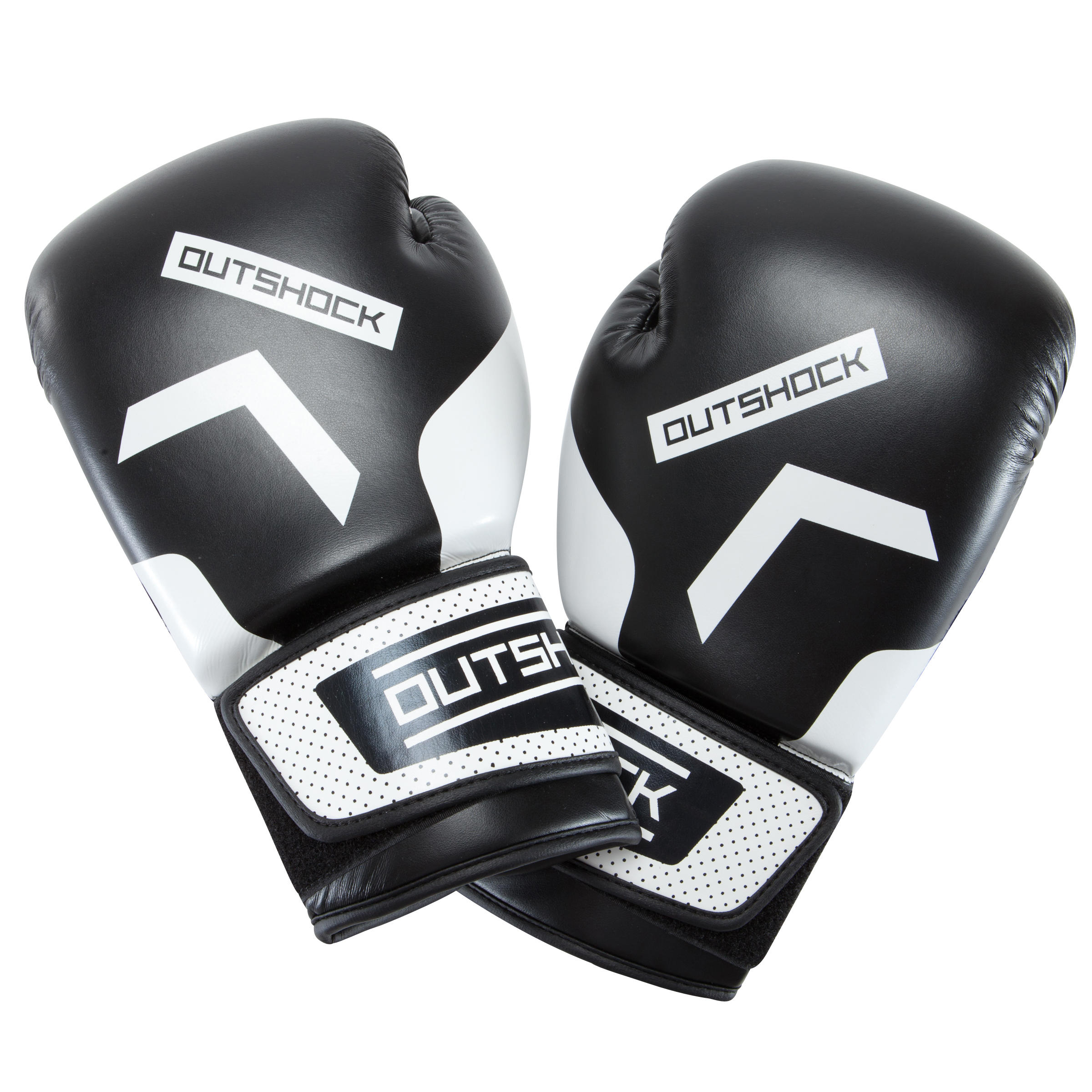 

300 Beginner Adult Boxing Training Gloves - Black -  By OUTSHOCK | Decathlon