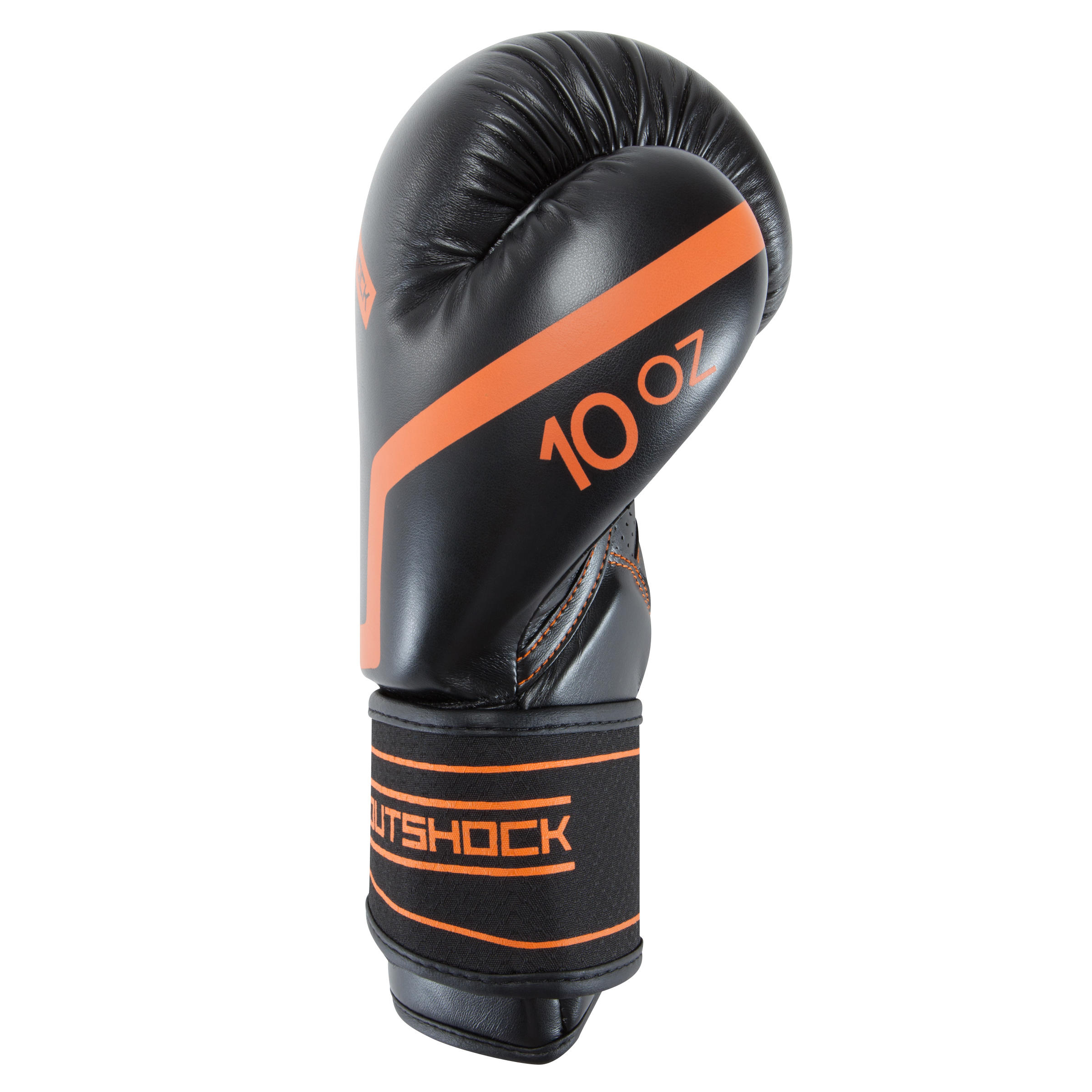 500 Intermediate Boxing Gloves - Black/Orange 4/22