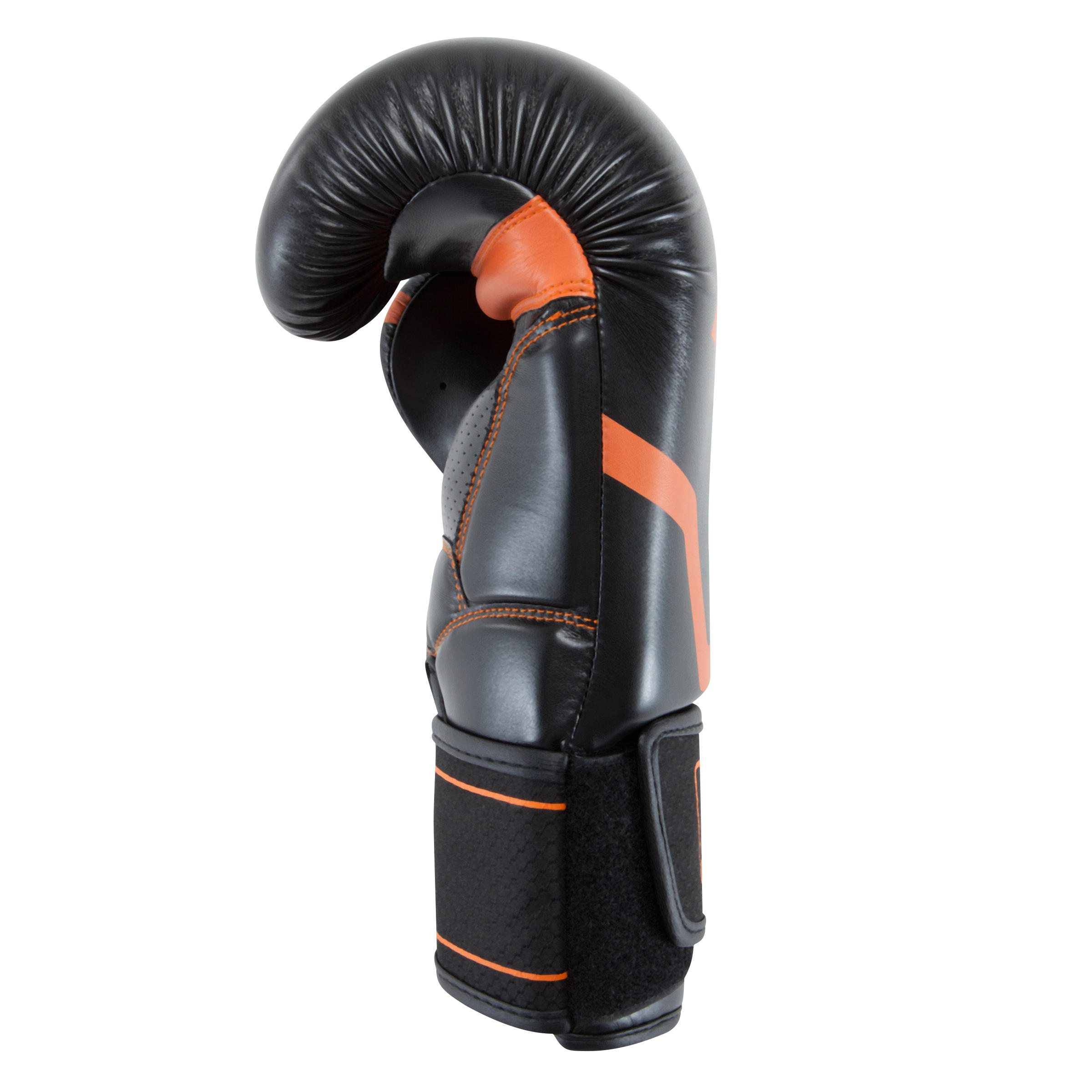 500 Intermediate Boxing Gloves - Black/Orange 6/22