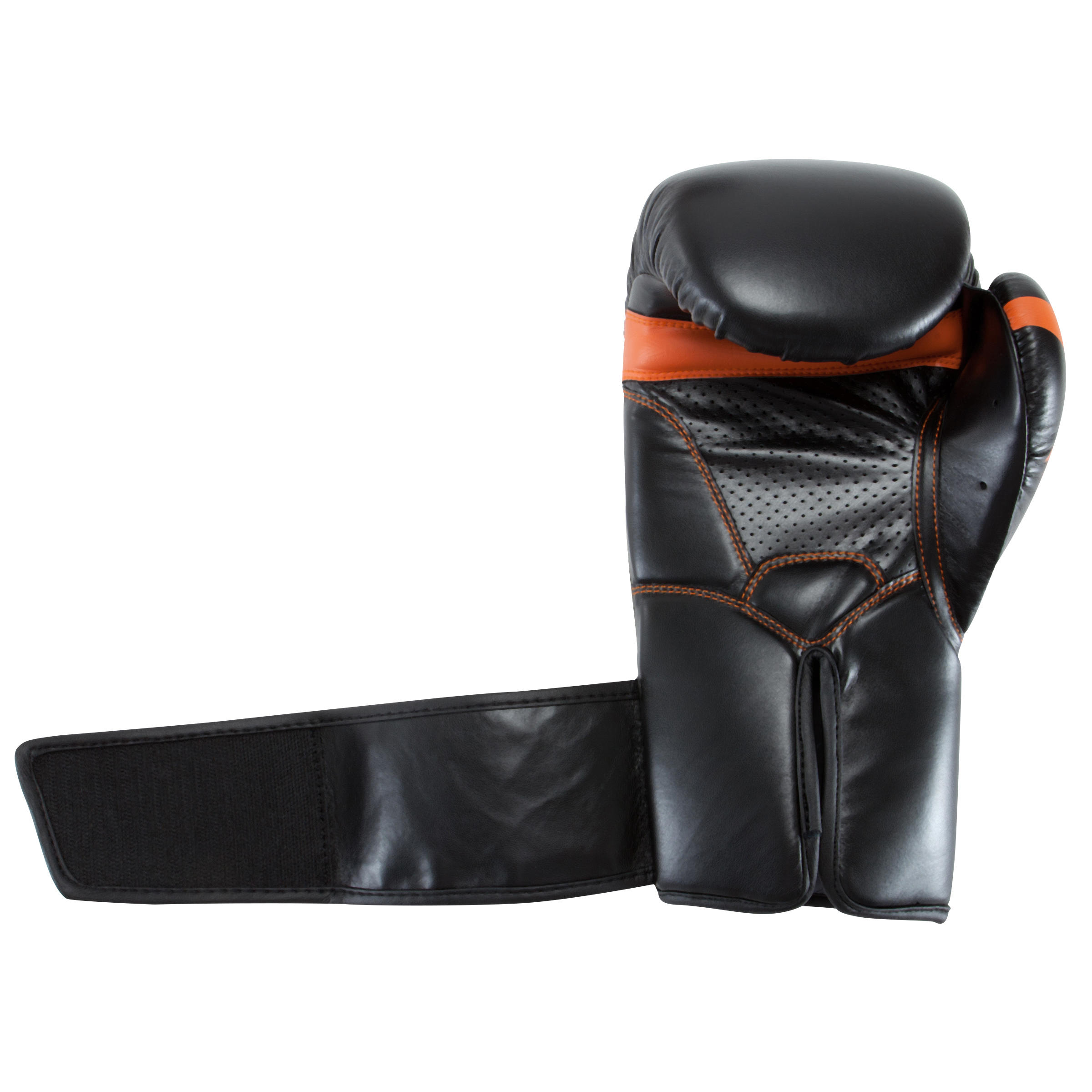 500 Intermediate Boxing Gloves - Black/Orange 7/22