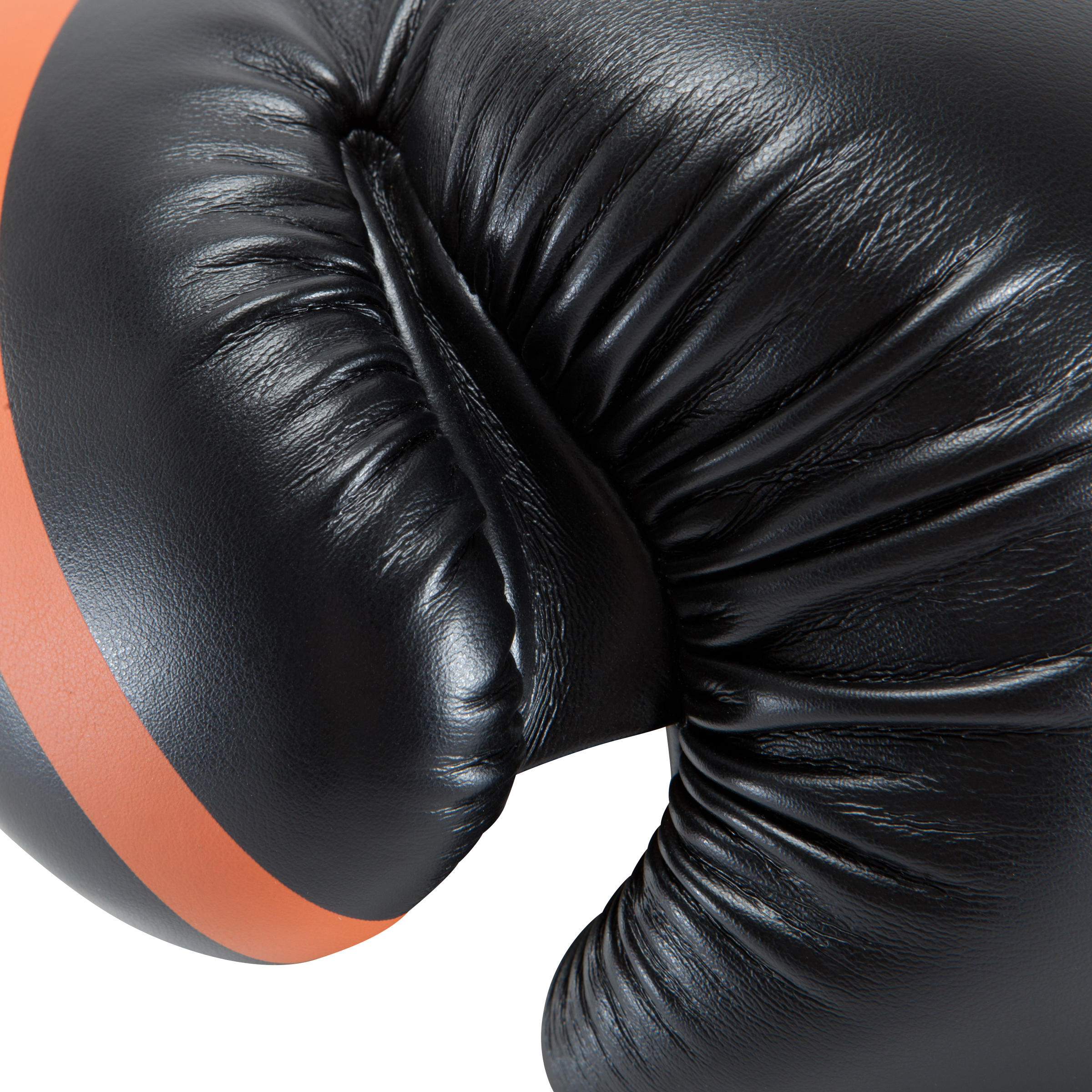 500 Intermediate Boxing Gloves - Black/Orange 10/22