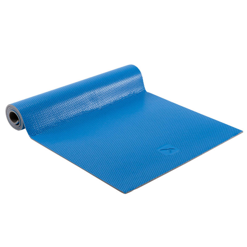 500 Pilates & Toning Shoe-Resistant Floor Mat Size M 7 mm - Blue ...