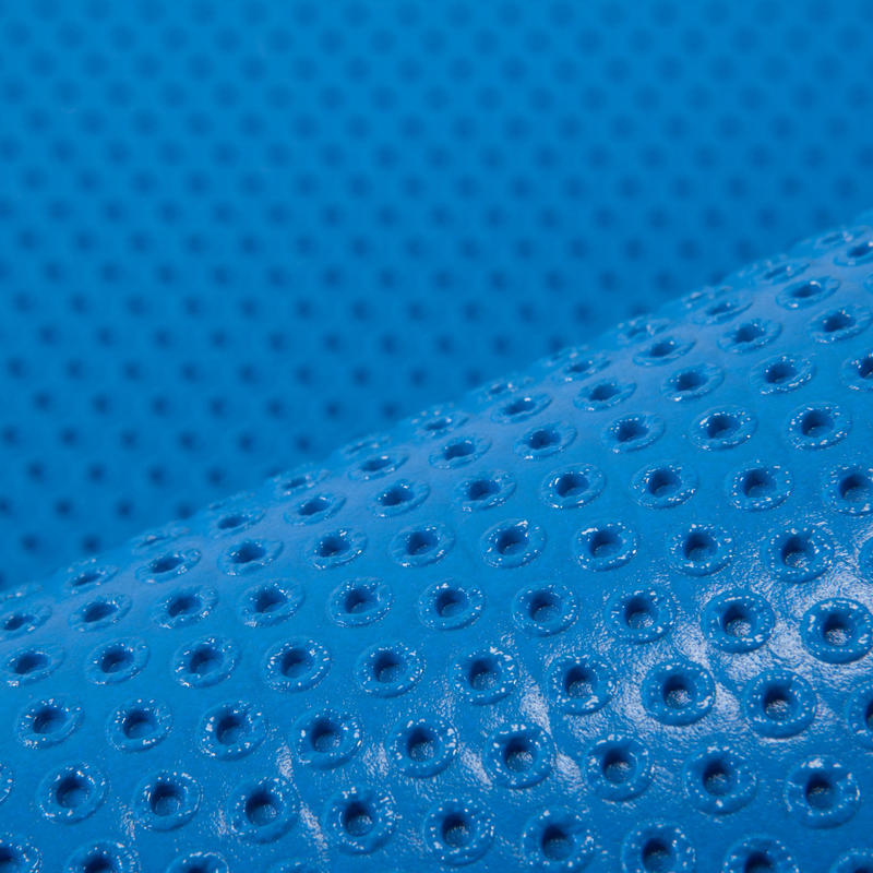 500 Pilates Toning Shoe Resistant Floor Mat Size M 7 Mm Blue Domyos By Decathlon