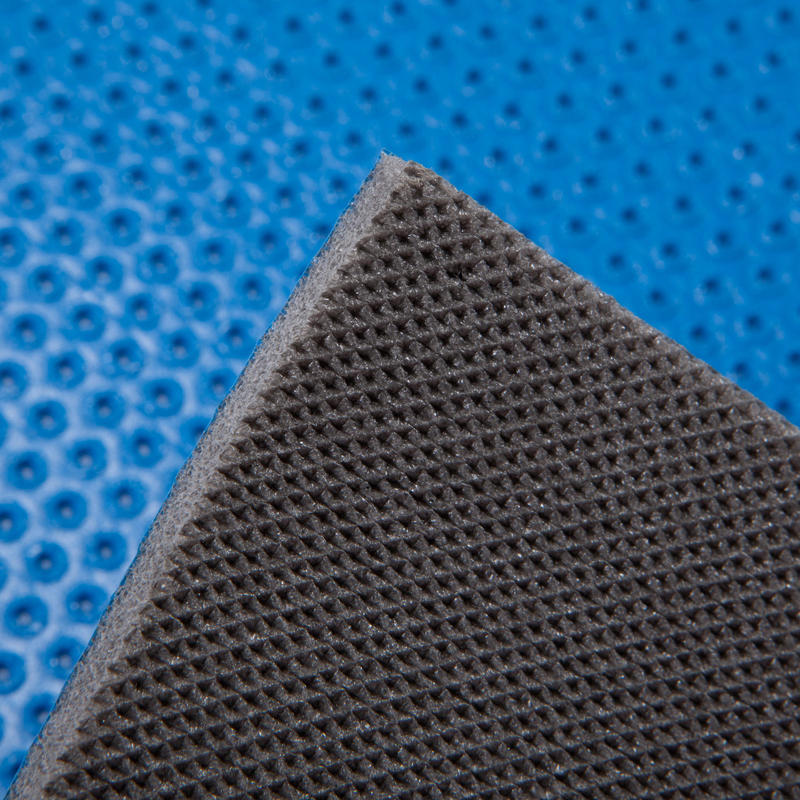 500 Pilates Toning Shoe Resistant Floor Mat Size M 7 Mm Blue Domyos By Decathlon
