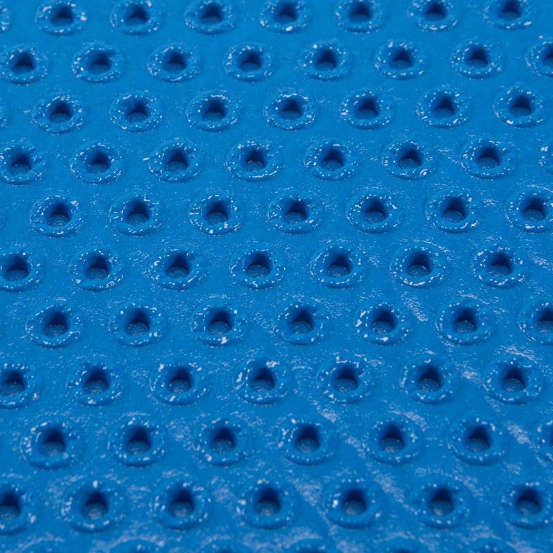 500 Pilates Toning Shoe Resistant Floor Mat Size M 7 Mm Blue Domyos By Decathlon