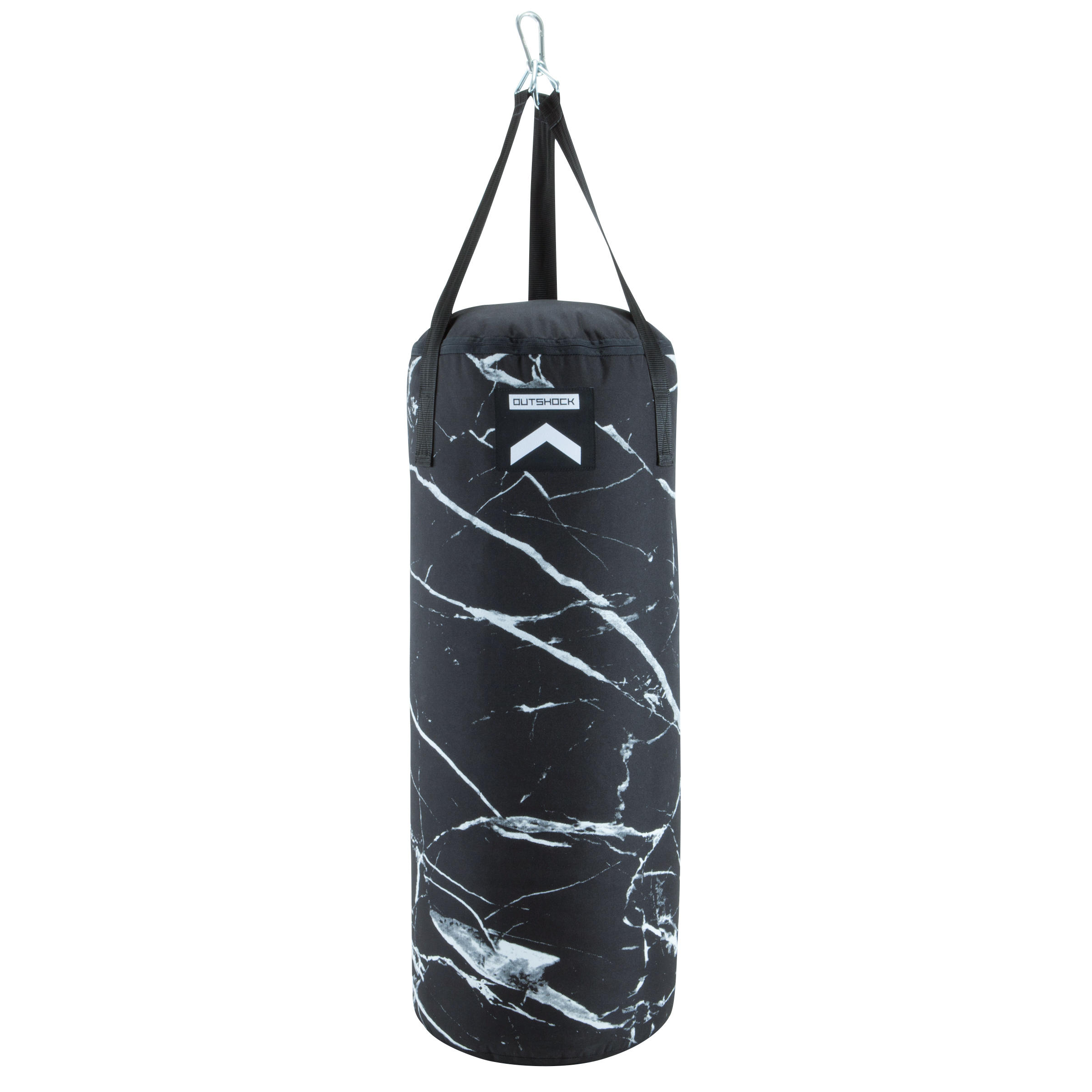 Adult Boxing 850 Empty Punching Bag Marble Black White