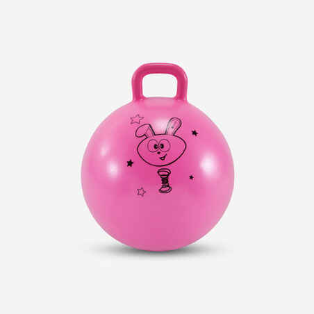 Rožnata skakalna žoga za otroke (45 cm)