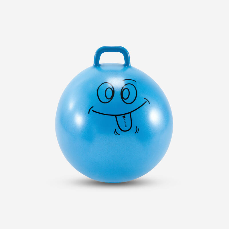 Bola Saltitona Resistente Ginástica 60 cm Criança Azul