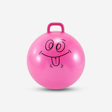 Acheter Ballon sauteur smiley 65 cm rose au meilleur prix