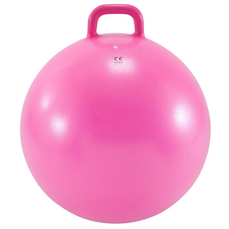 Dětský skákací míč na gymnastiku 60 cm růžový