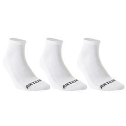 CHAUSSETTES DE SPORT MID ARTENGO ARTENGO RS 100 BLANCHES LOT DE 3