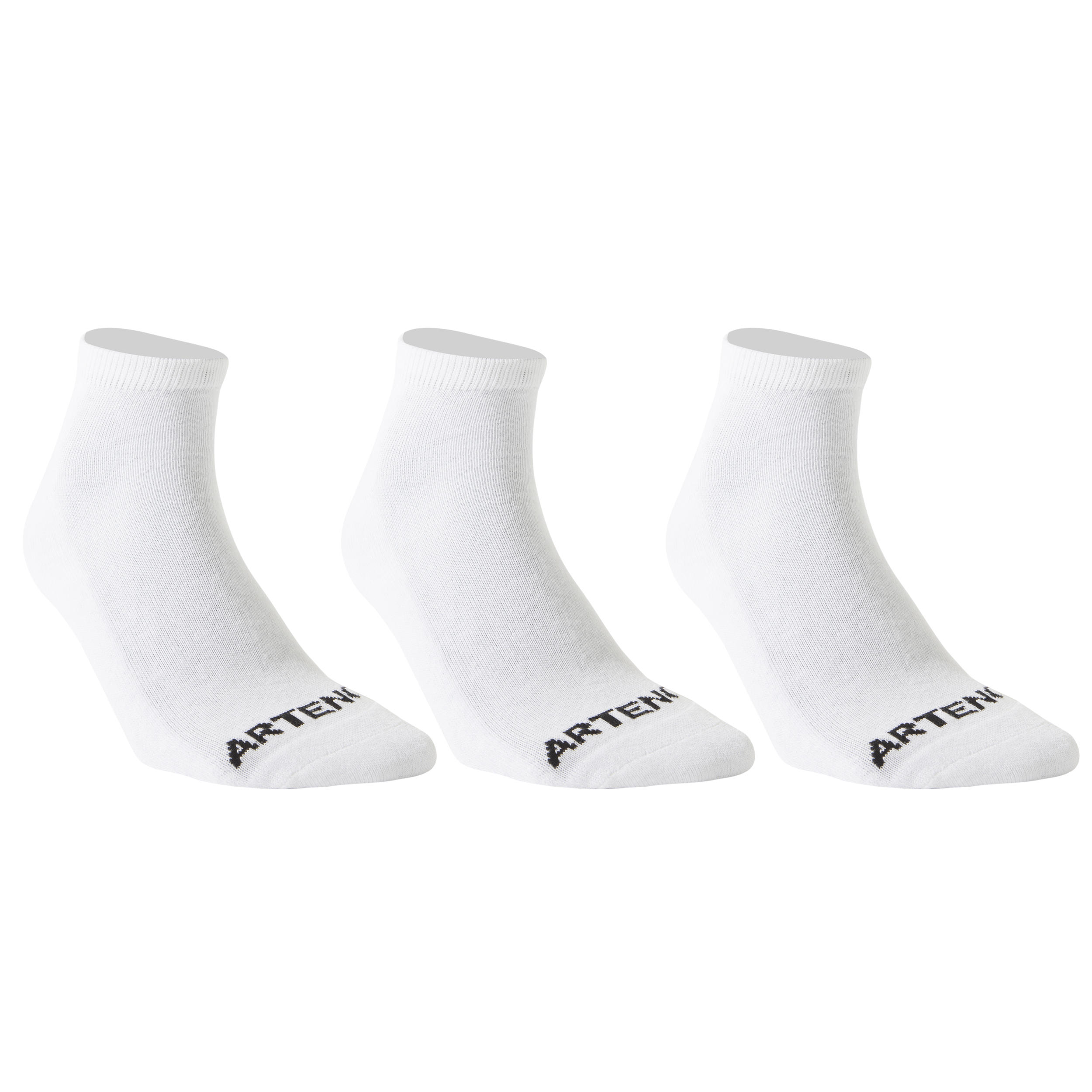 RS 100 Mid Sports Socks Tri-Pack - White 1/9