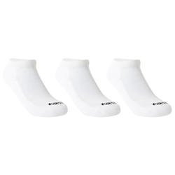 CHAUSSETTES DE SPORT MI-HAUTES JUNIOR RS 100 *3 BLANCHE