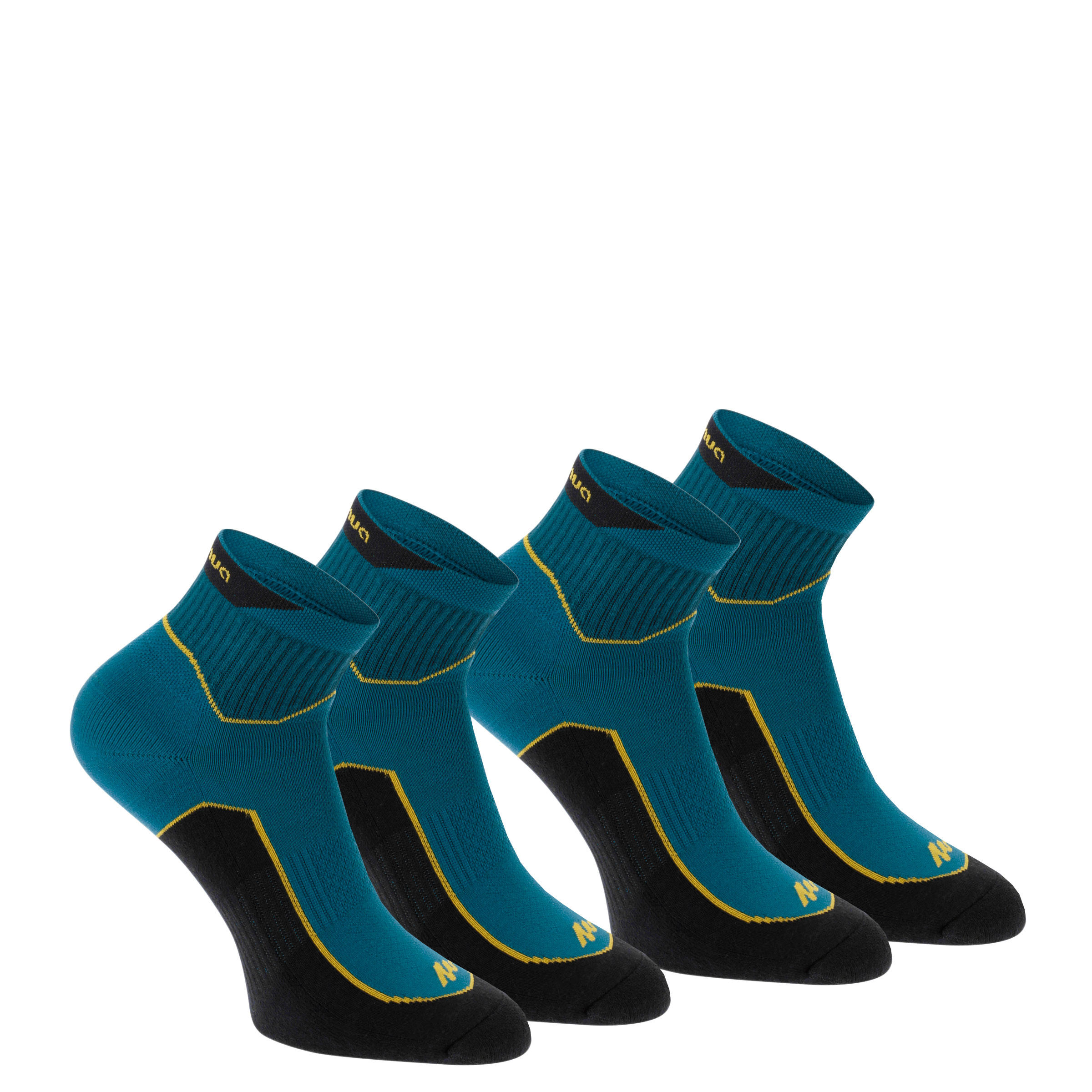 2 pairs of adult’s medium Arpenaz 100 hiking socks - Blue 1/7