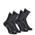 Hiking Socks High-Ankle 2 pairs MH500 - Black/Grey