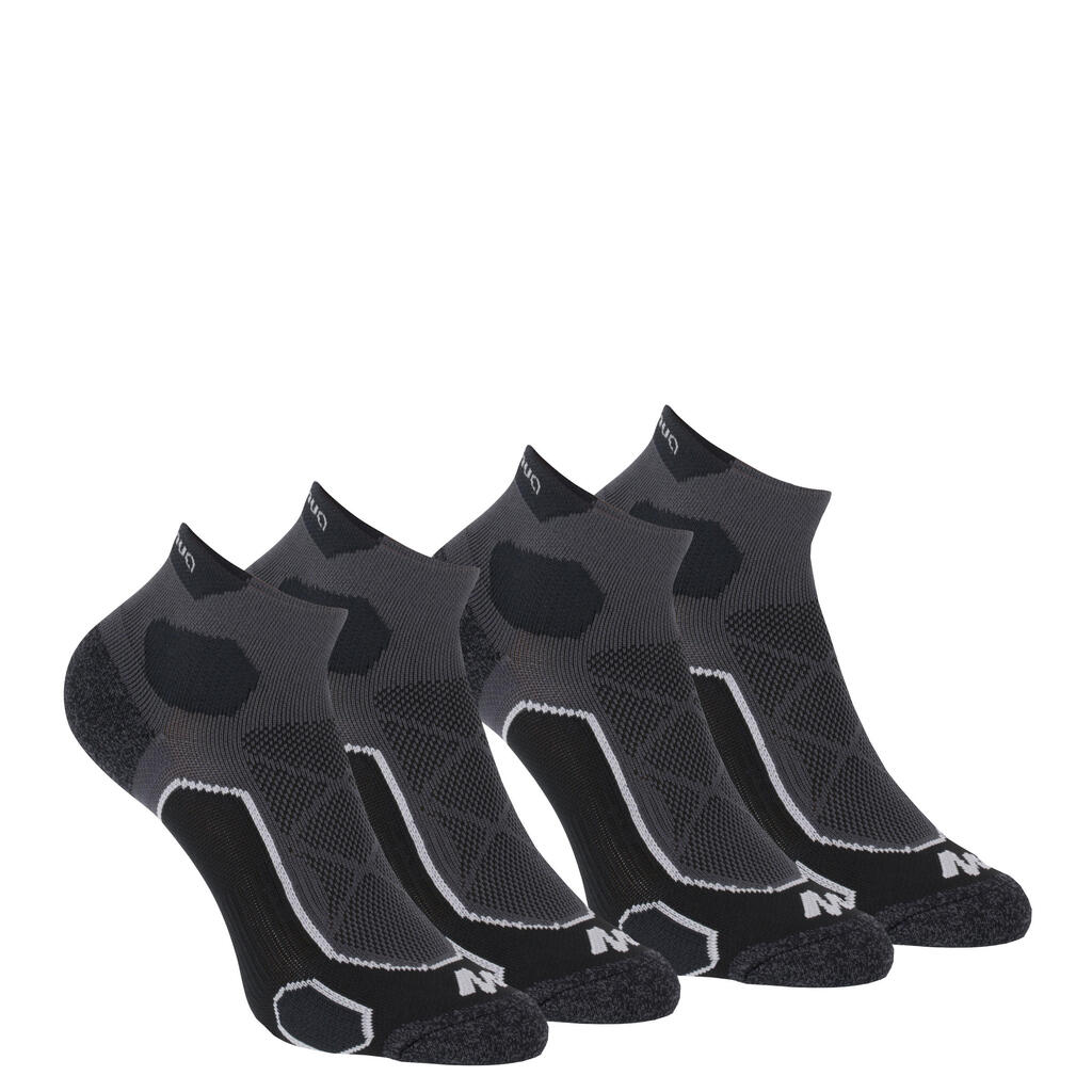 Mid-Length Walking Socks 2 Pairs - Black