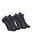 Chaussettes de randonnée montagne tiges mid. 2 paires Forclaz 500 noir