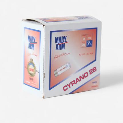 Cartouche ball trap calibre 12/70 Cyrano 28g x250 plomb 7,5