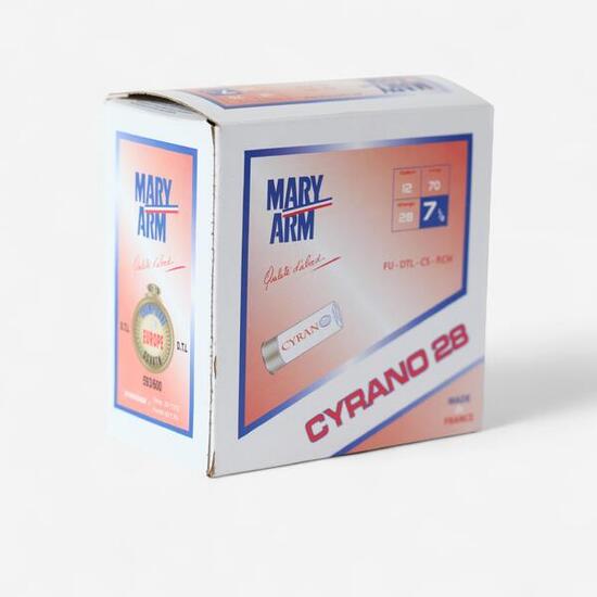 Cartouche ball trap calibre 12/70 Cyrano 28g x250 plomb 7,5