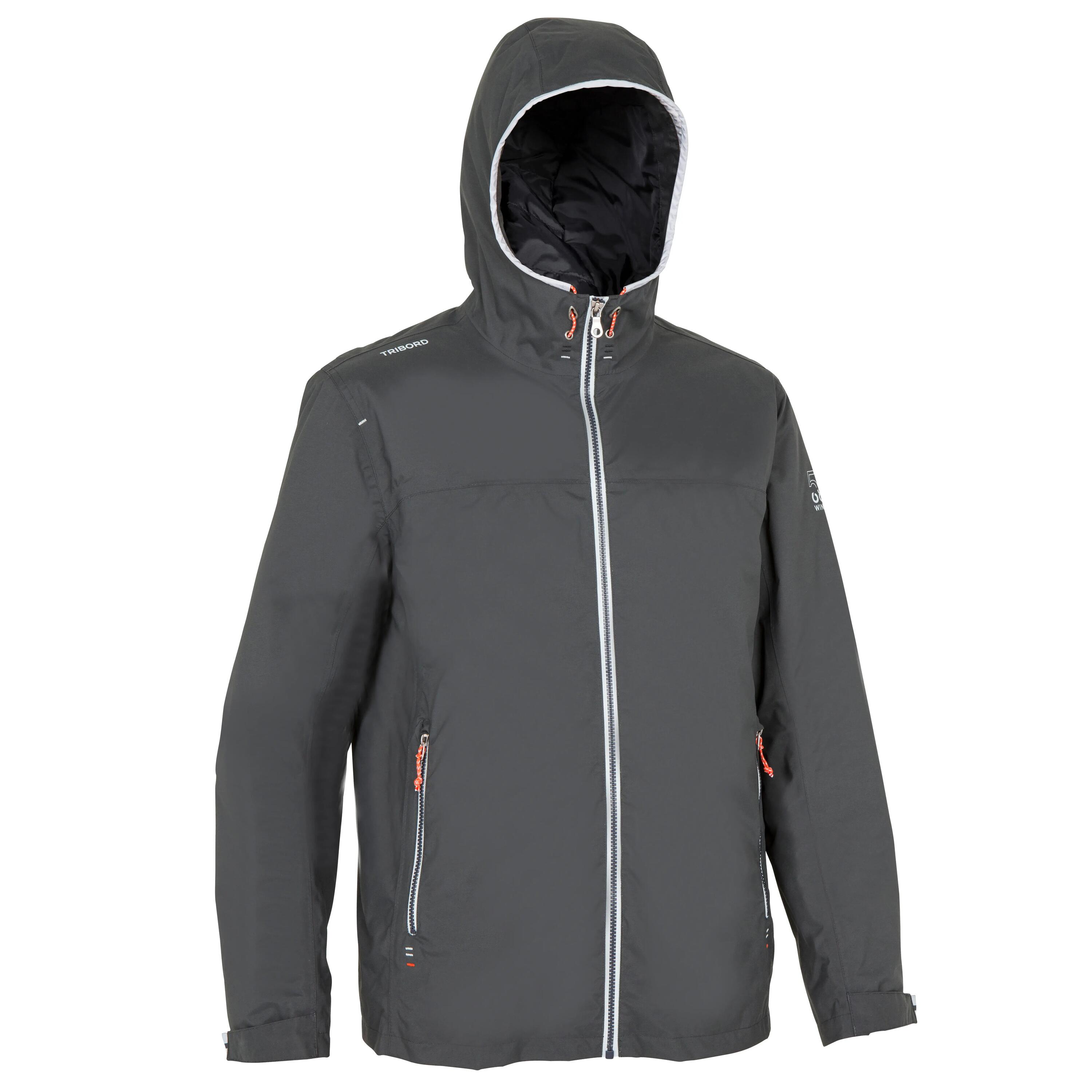 Raincoastal men's warm, waterproof and windproof jacket - Dark grey 1/2