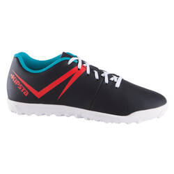 First 100 HG Children's Football Boot for Hard Pitches - Black/Red/Blue