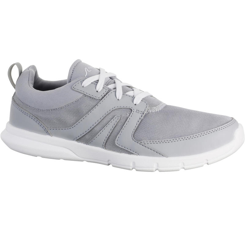 Tenis de marcha activa para mujer Soft 100 gris claro Tenis de marcha activa para mujer Soft 100 gris claro