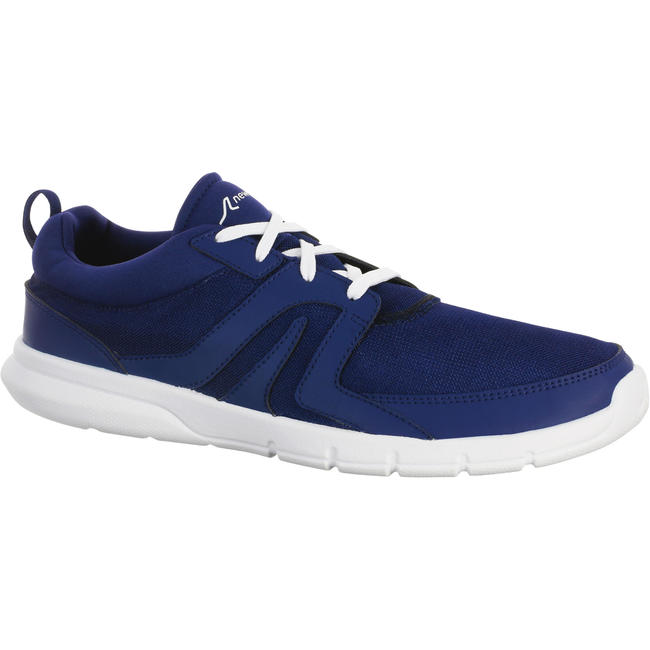 blue walking trainers