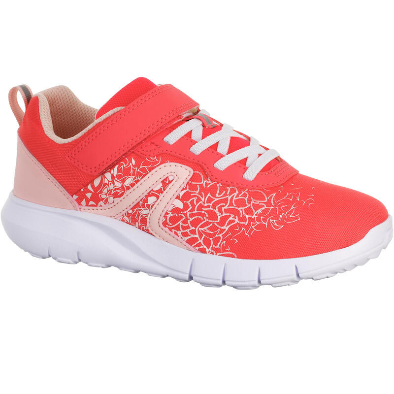 Zapatillas marcha con tira adherente Niños Soft 140 rosa coral