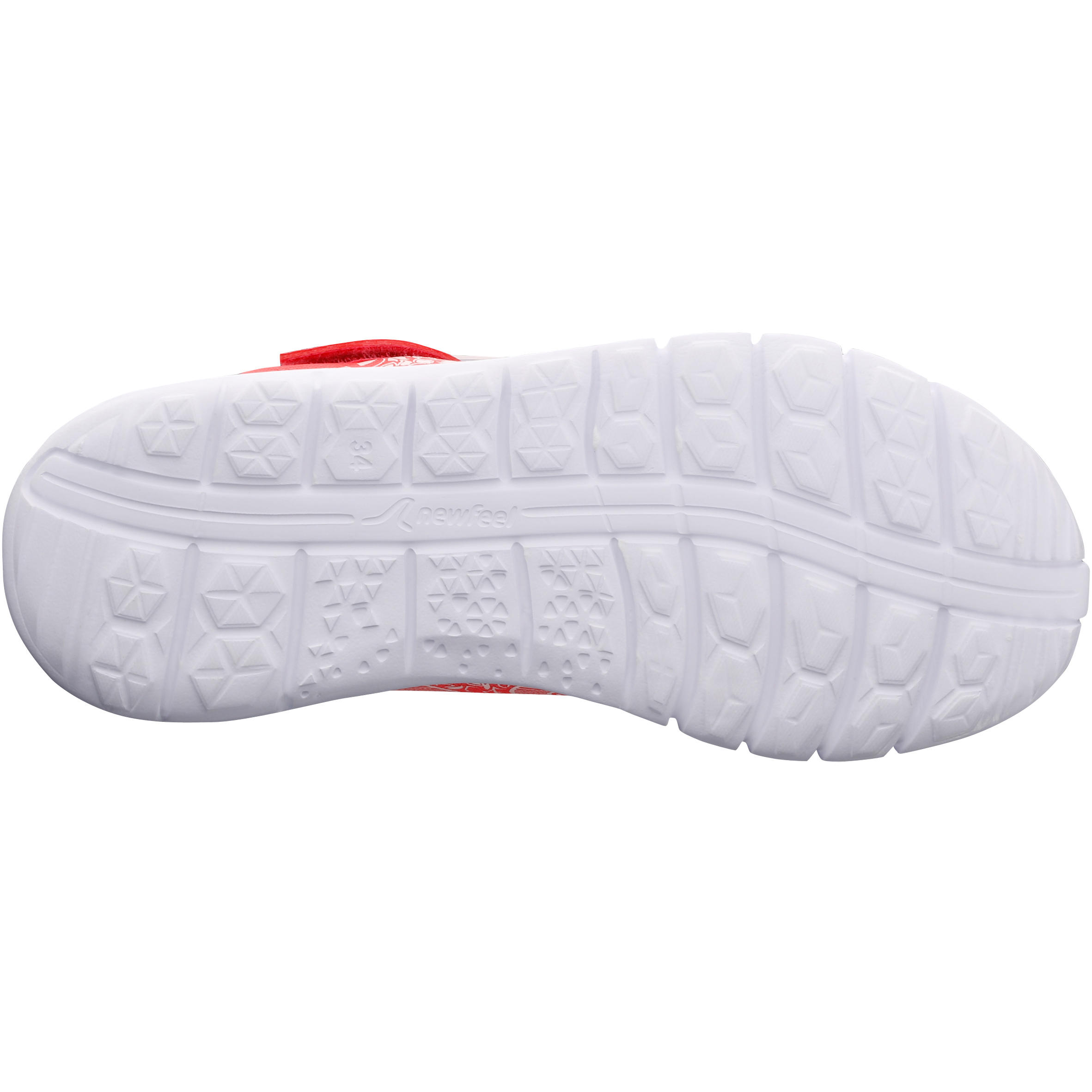 Kids' lightweight and waterproof rip-tab shoes, red 4/9