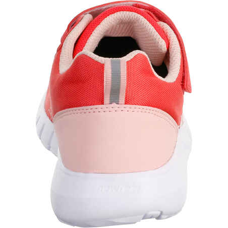 Kids' lightweight and waterproof rip-tab shoes, red