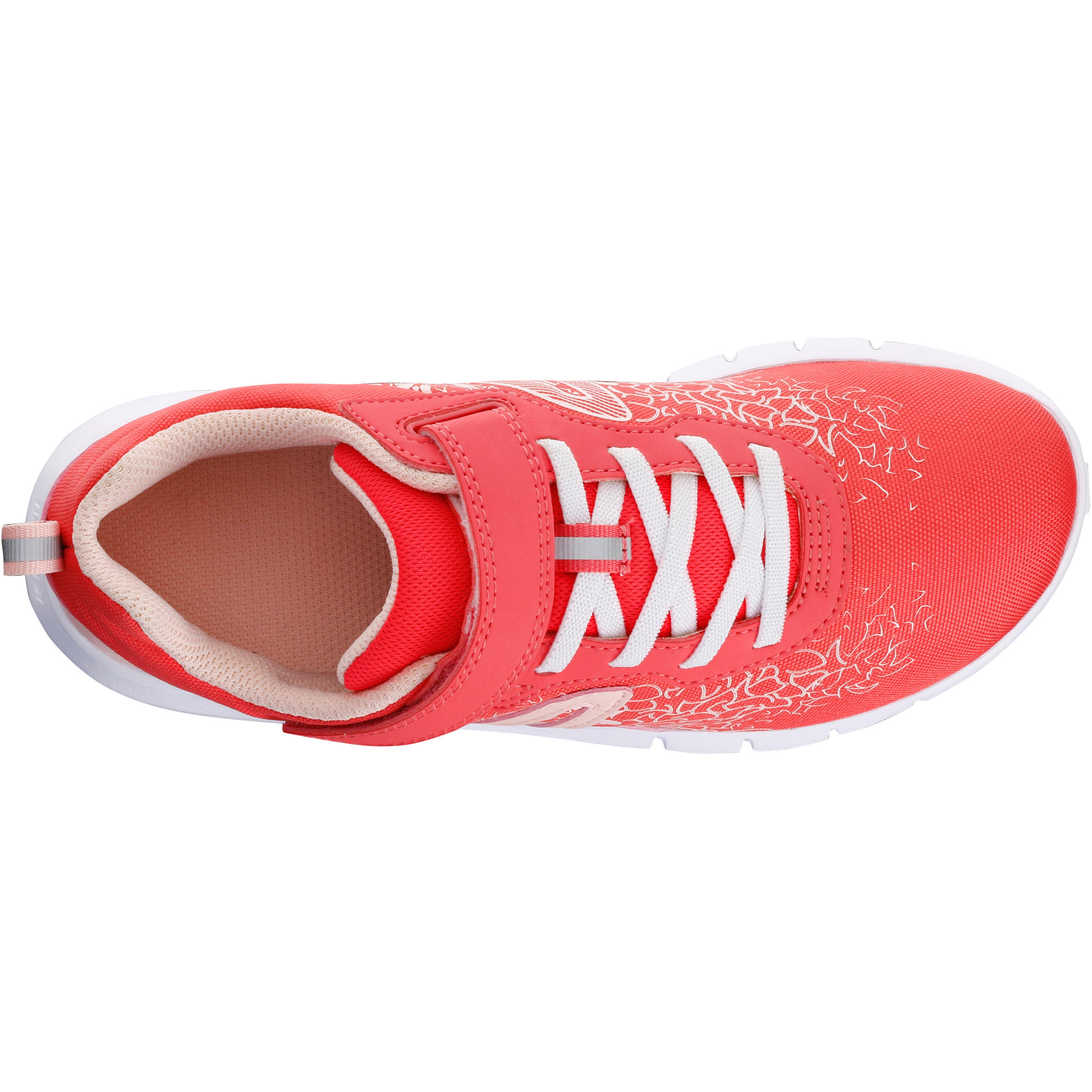 Kids' lightweight and waterproof rip-tab shoes, red 3/9