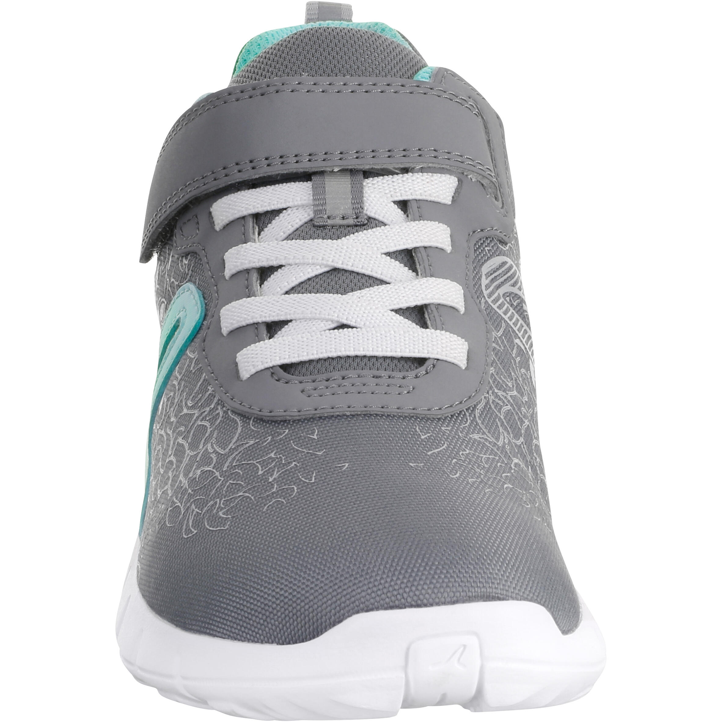 Soft 140 children's fitness walking shoes grey/turquoise 5/12