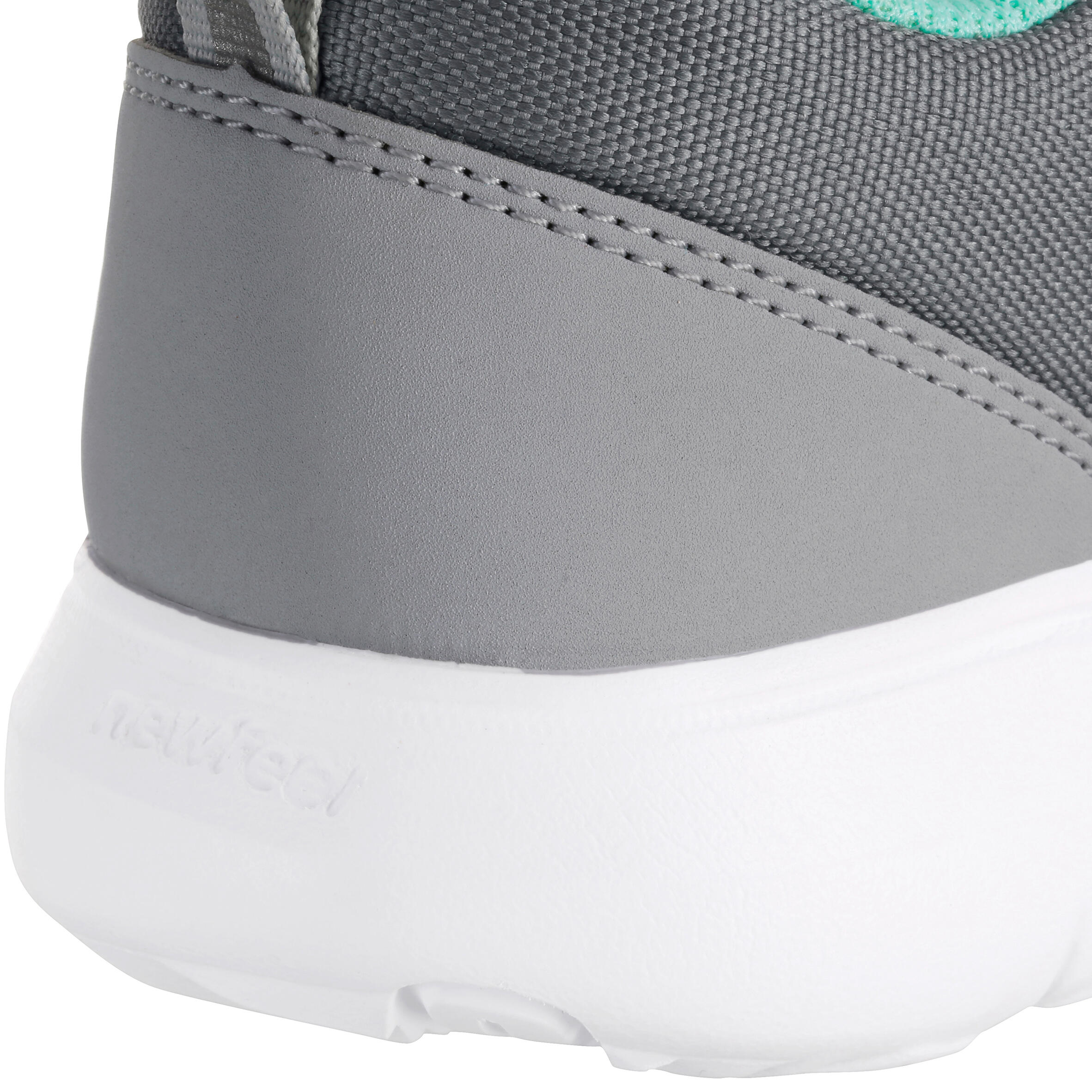 Soft 140 children's fitness walking shoes grey/turquoise 10/12