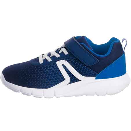 Kids' lightweight and waterproof rip-tab shoes, dark blue