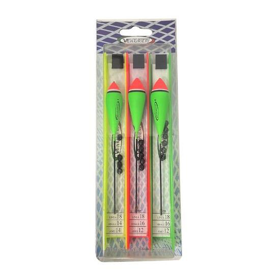 Kit 3 lenze montate pesca alla trota lago fiume Venturieri