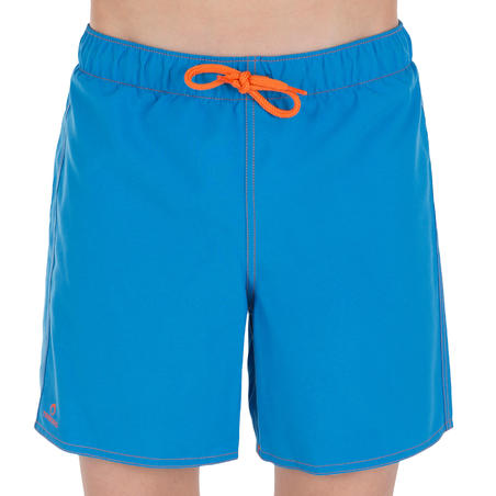 Hendaia Boys' Short Boardshorts - Prems Blue - Decathlon