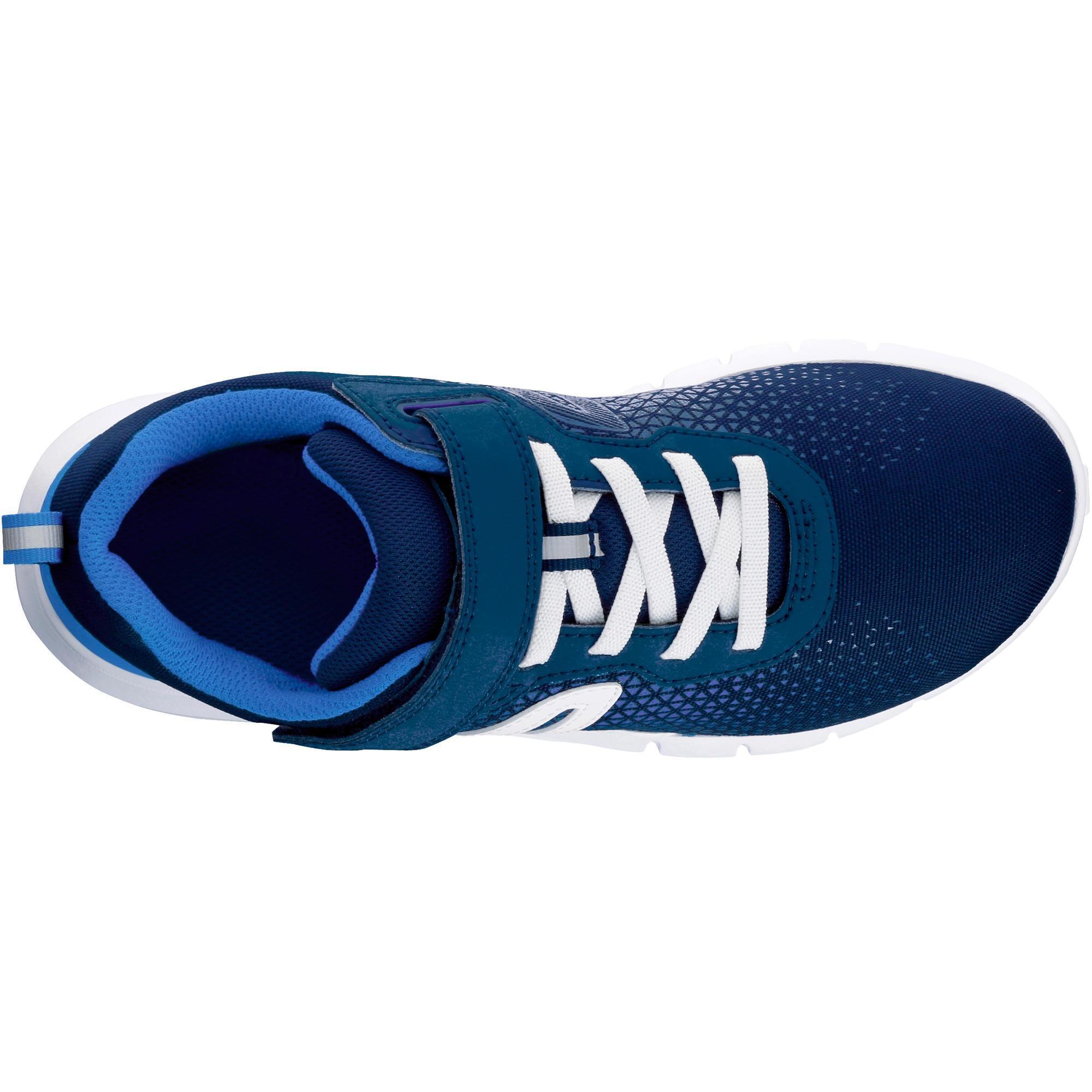 Kids' lightweight and waterproof rip-tab shoes, dark blue 4/10